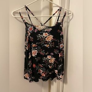 Pink Rose Floral  Top